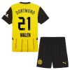 Conjunto (Camiseta+Pantalón Corto) Borussia Dortmund Malen 21 Primera Equipación 2024-25 - Niño